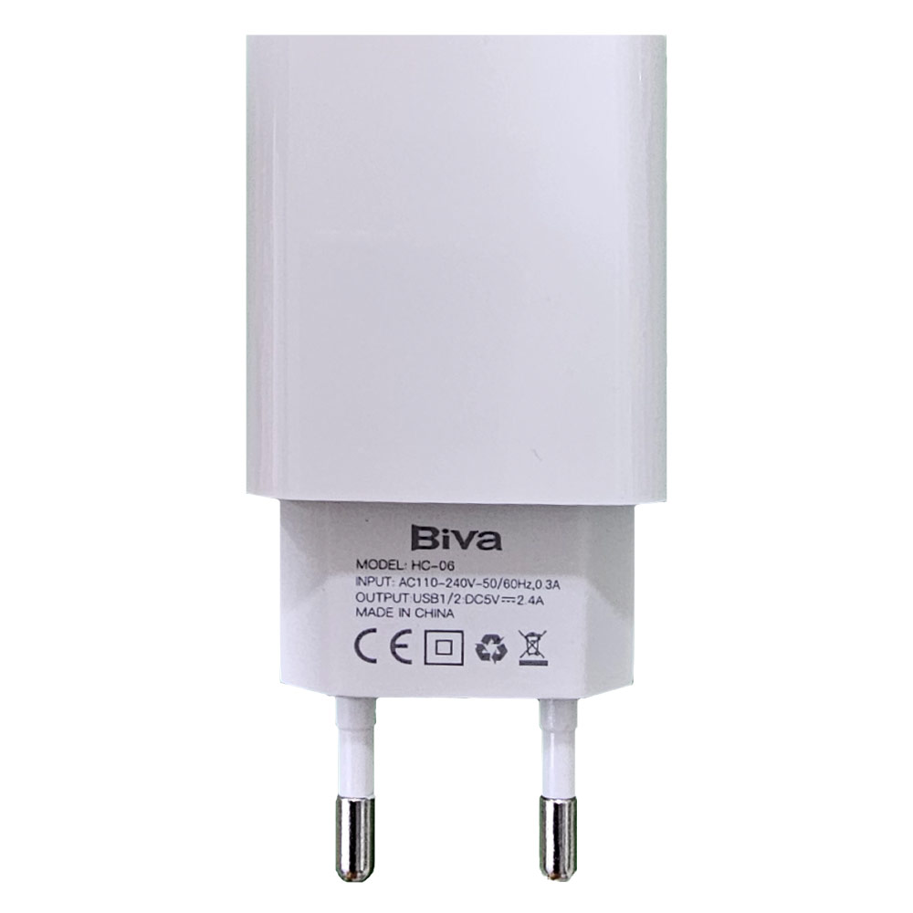 شارژر دیواری بیوا HC-06 توان 12 وات