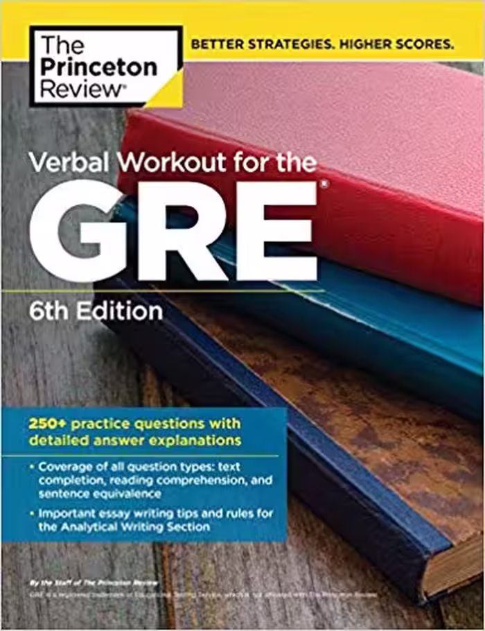 خرید و دانلود نسخه کامل کتاب Verbal Workout for the GRE, 6th Edition: 250  Practice Questions with Detailed Answer Explanations (Graduate School Test Preparation)