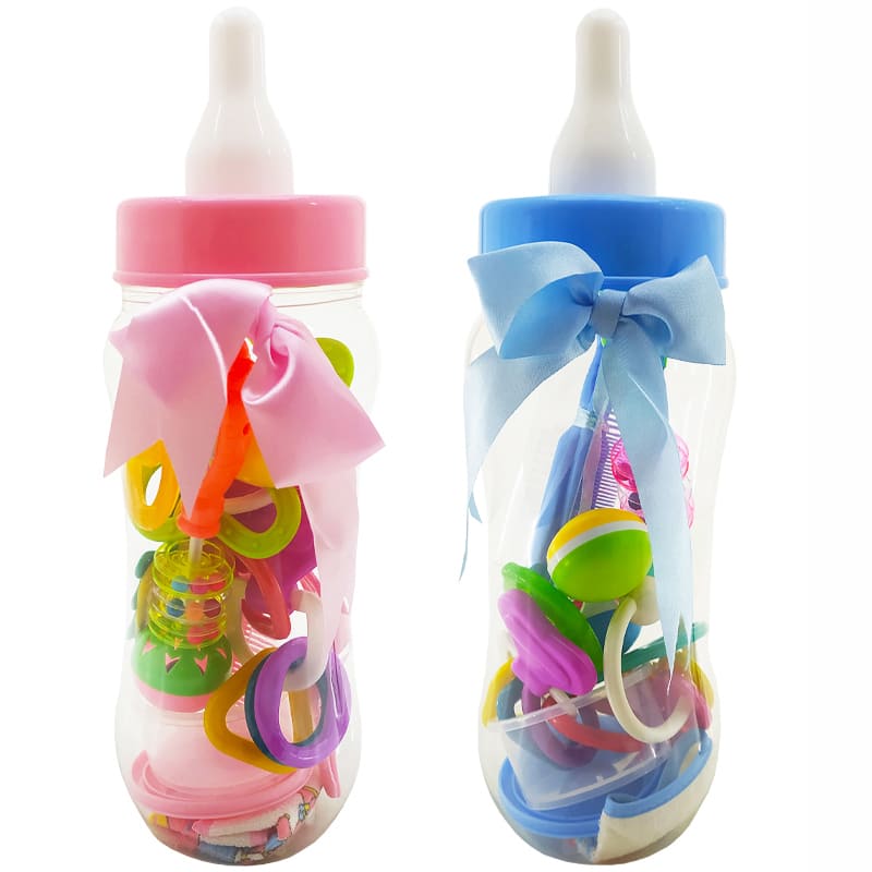 پک کامل جغجغه طرح شیشه شیر کودک