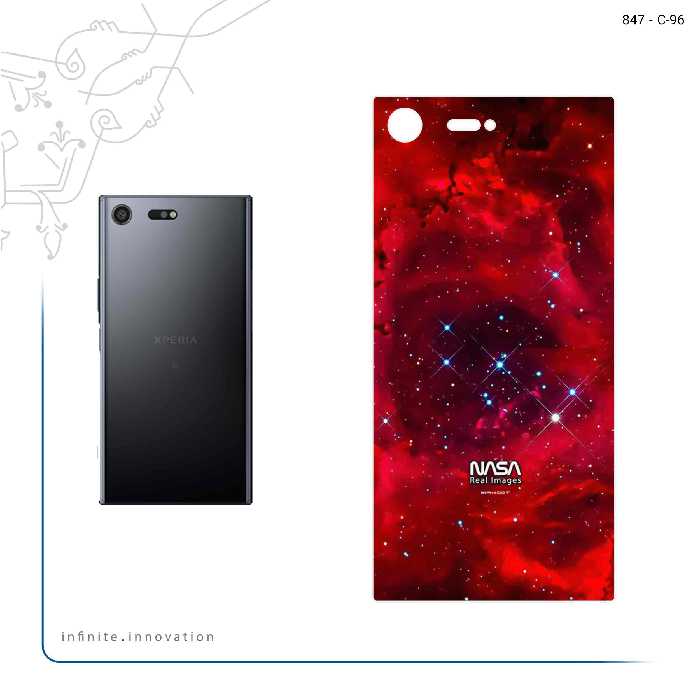 برچسب پوششی ماهوت مدل Universe b NASA 10 مناسب برای گوشی موبایل سونی Xperia XZ Premium