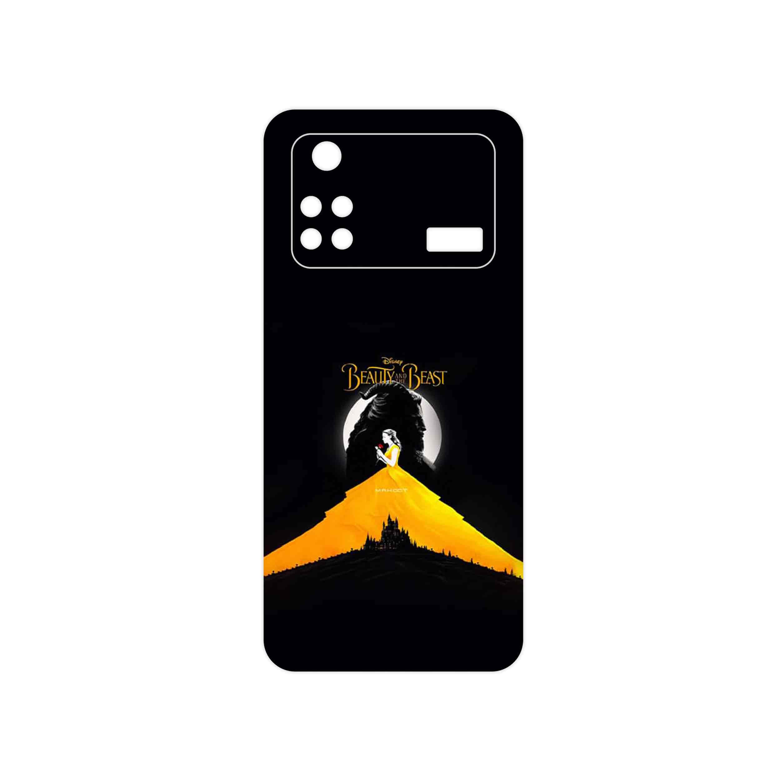 برچسب پوششی ماهوت مدل Beauty and the Beast مناسب برای گوشی موبایل شیائومی Poco M4 Pro 4G