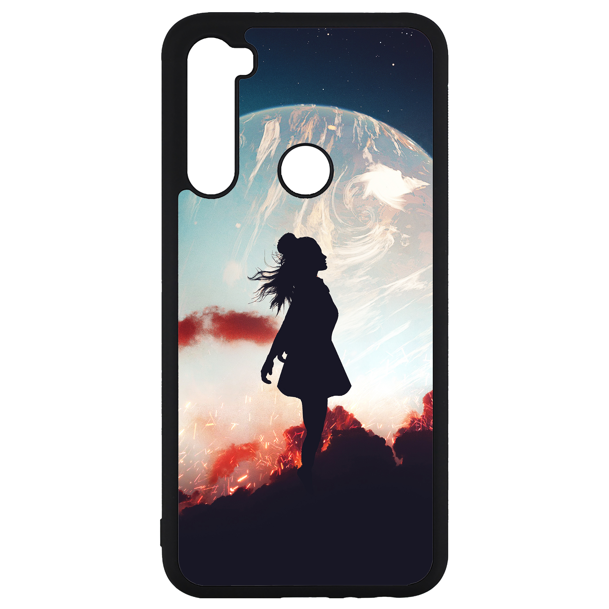 کاور طرح دختر مدل CHL50195 مناسب برای گوشی موبایل شیائومی Redmi Note 8