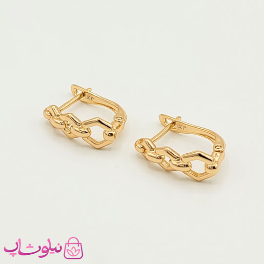 گوشواره دخترانه ژوپینگ مدل سه لوزی کد 571