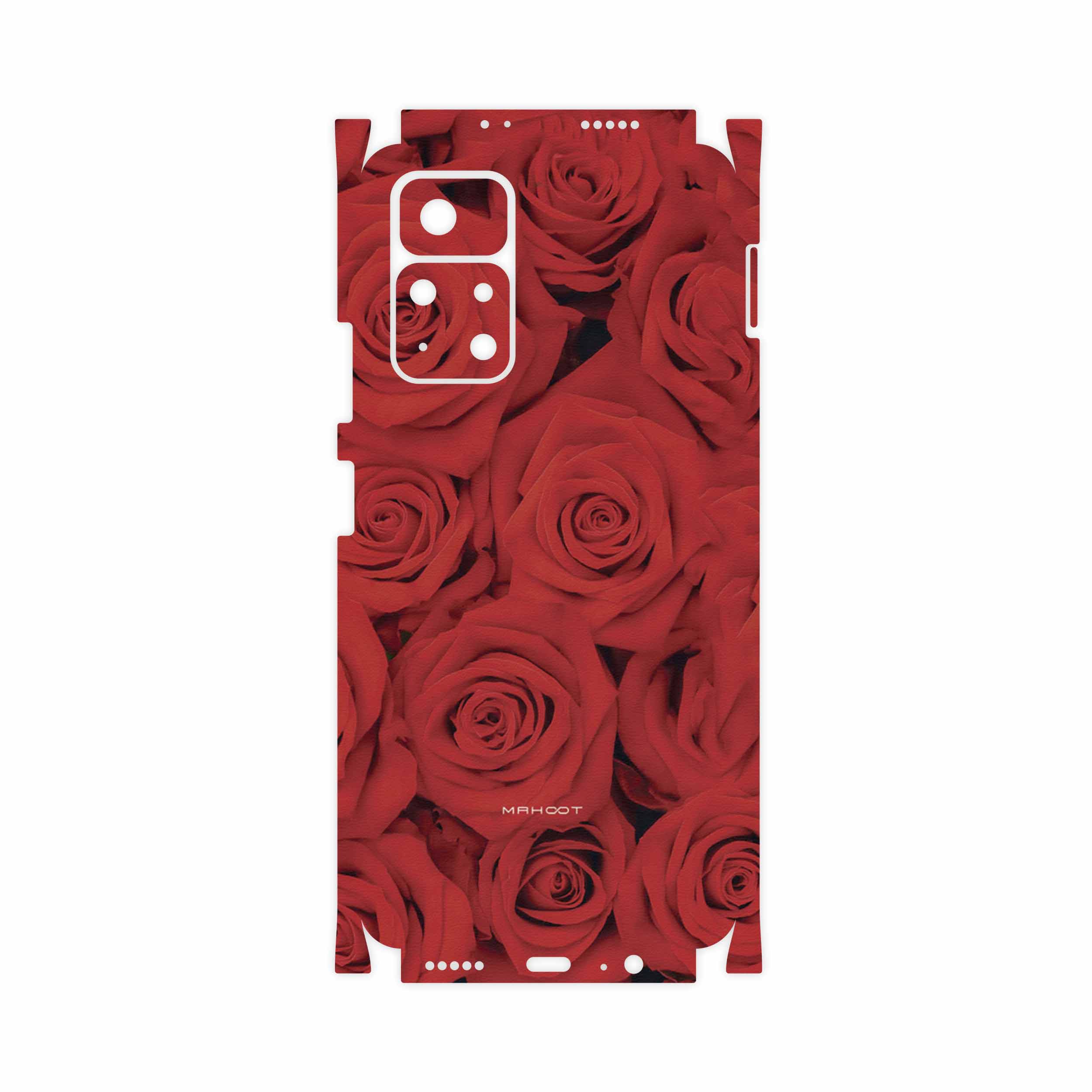 برچسب پوششی ماهوت مدل Red-Flower-FullSkin مناسب برای گوشی موبایل شیائومی Poco M4 Pro 5G