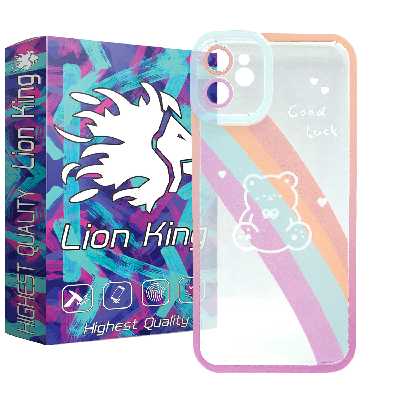   کاور لاین کینگ مدل خرس رنگین کمانی مناسب برای گوشی موبایل اپل IPhone 12