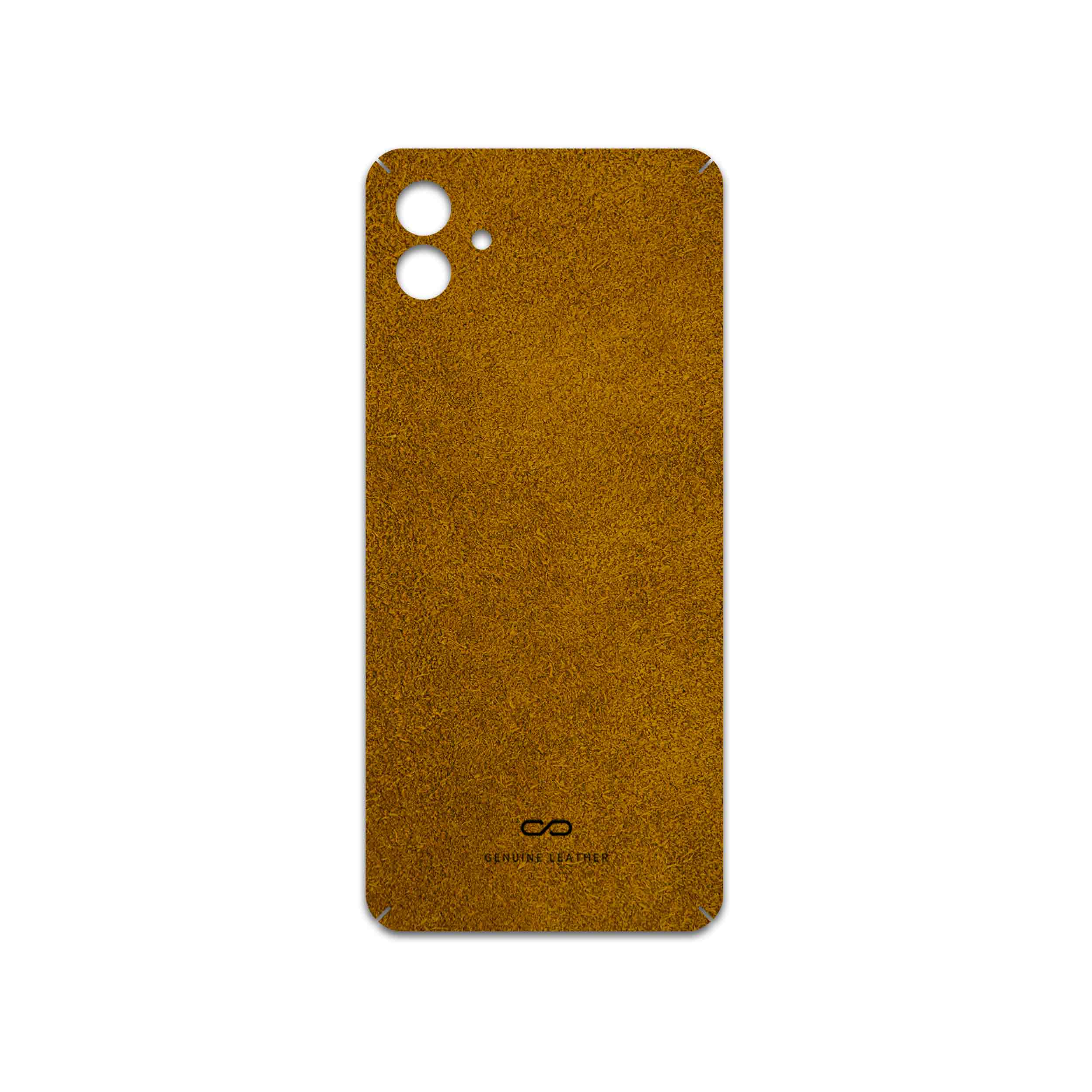 برچسب پوششی ماهوت مدل Brown-Chamois-Leather مناسب برای گوشی موبایل سامسونگ Galaxy A04
