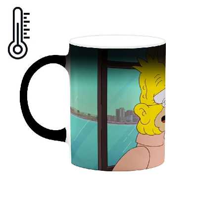 ماگ حرارتی کاکتی طرح کارتون سیمپسون مدل mgh23662