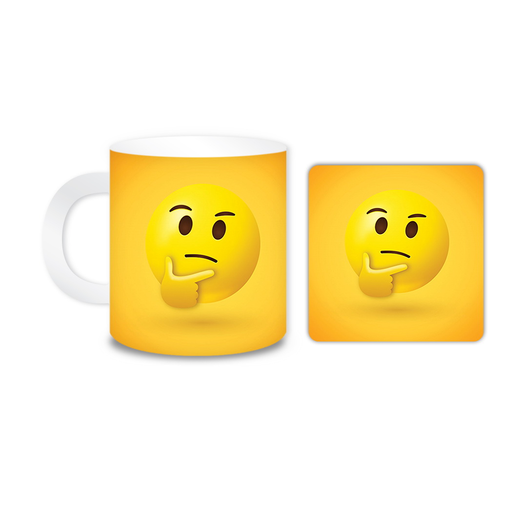 ماگ مدل استیکر کد 418 به همراه زیر لیوانی