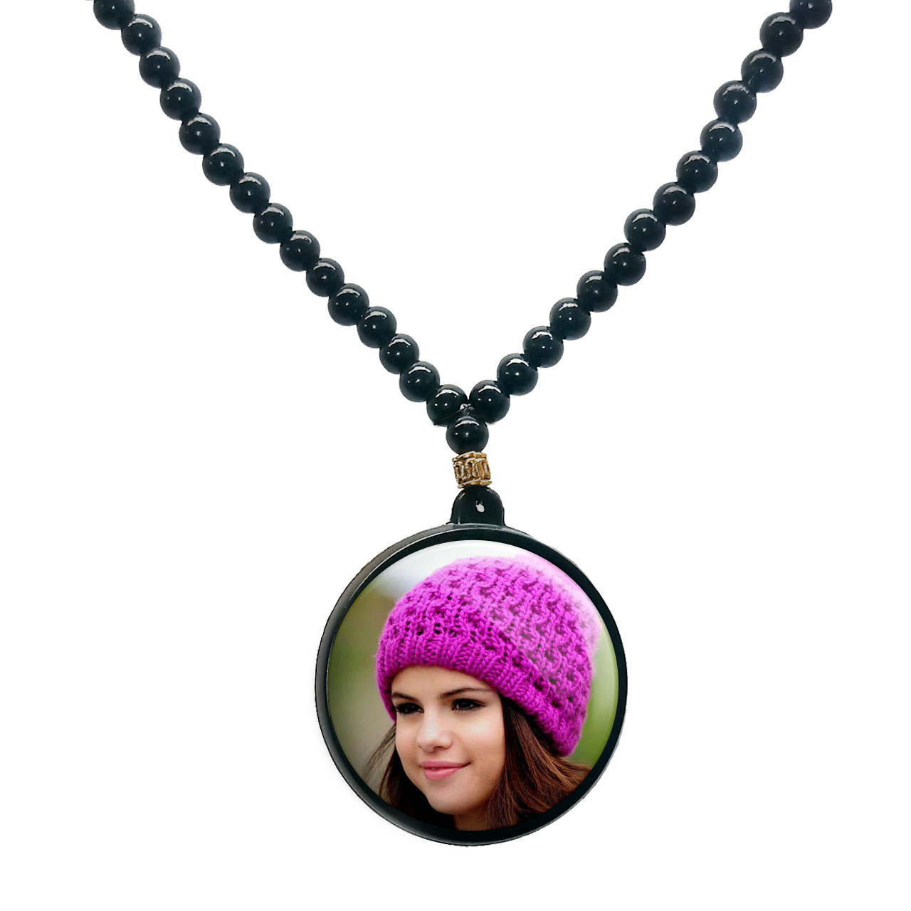 گردنبند پرمانه طرح سلنا گومز کد pmd.1117 مدل دو طرفه