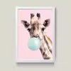 تابلو مدل دکوراتیو زرافه funny giraffa کد G7-08