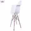 صندلی کروماتیک مدل White Armchair Wood Legs