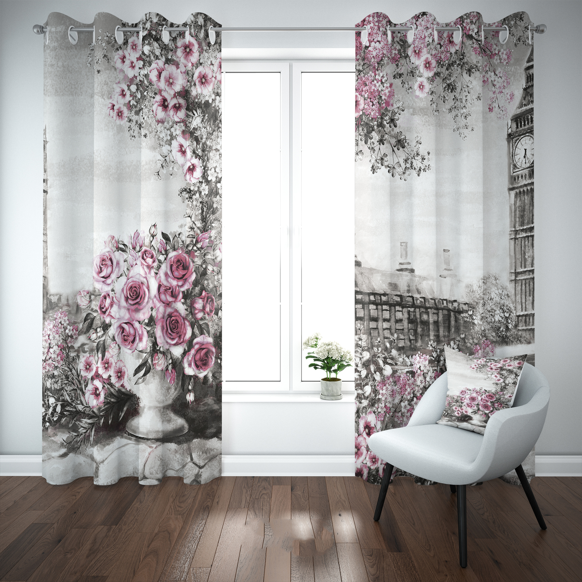 پرده مدل b1332 سایز 140×280 سانتی متر