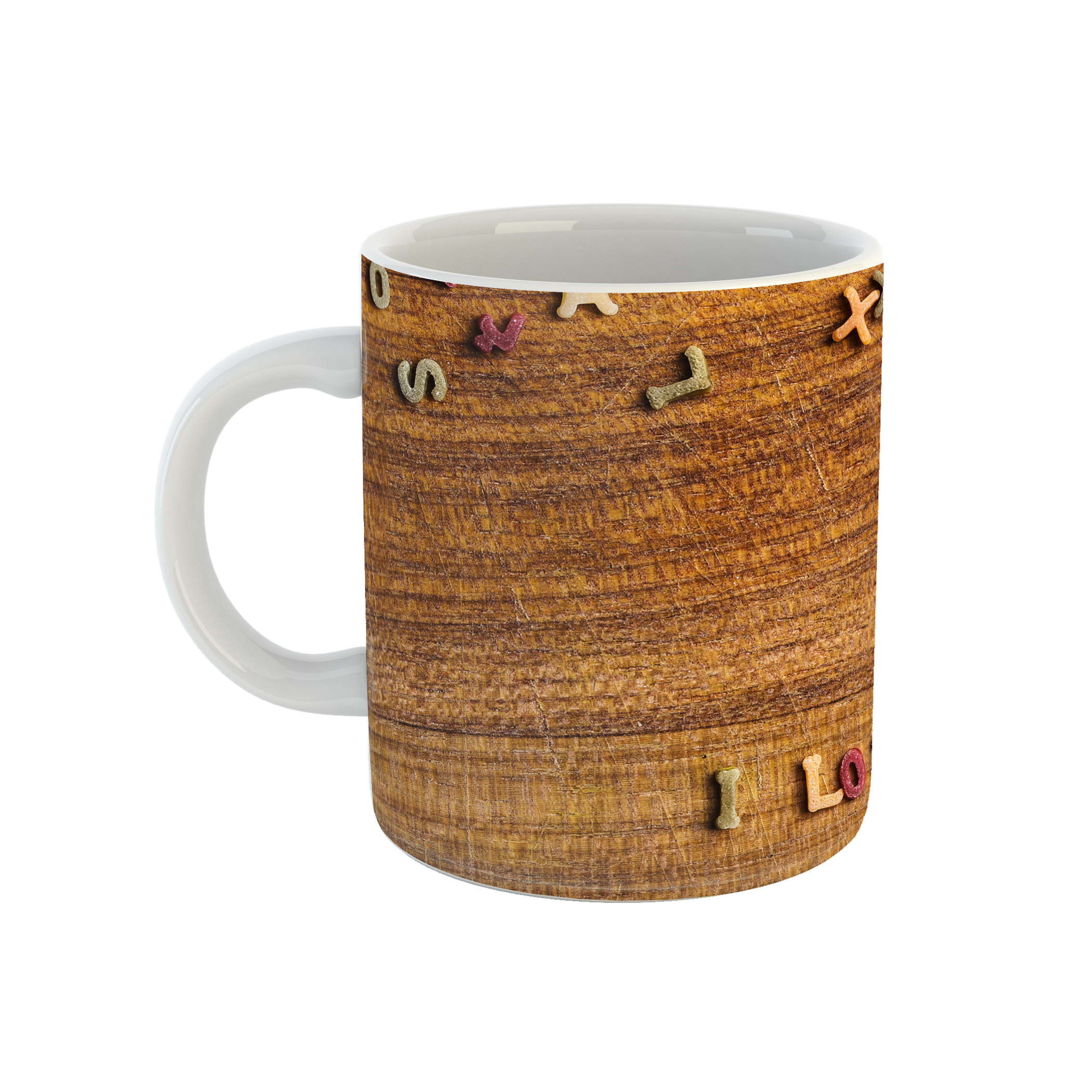 ماگ طرح الفبا انگلیسی مدل food