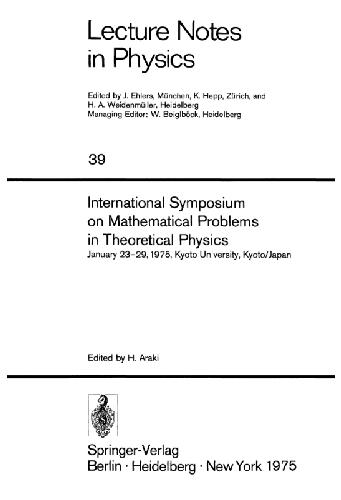 خرید و دانلود نسخه کامل کتاب Int'l Symp on mathematical problems of theoretical physics, Kyoto