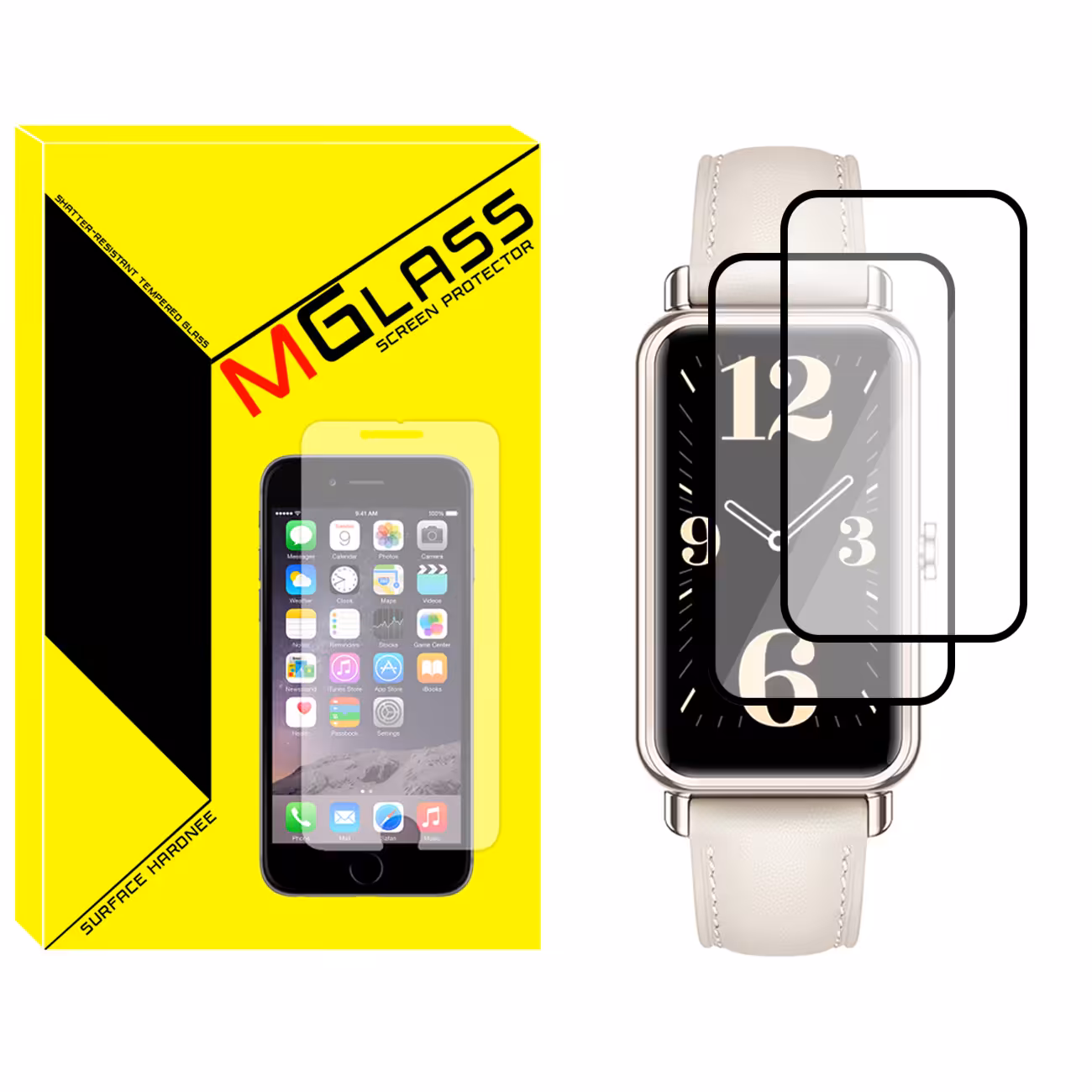 محافظ صفحه نمایش نانو ام گلس مدل NMG مناسب برای ساعت هوشمند هوآوی  Watch Fit Mini بسته دو عددی