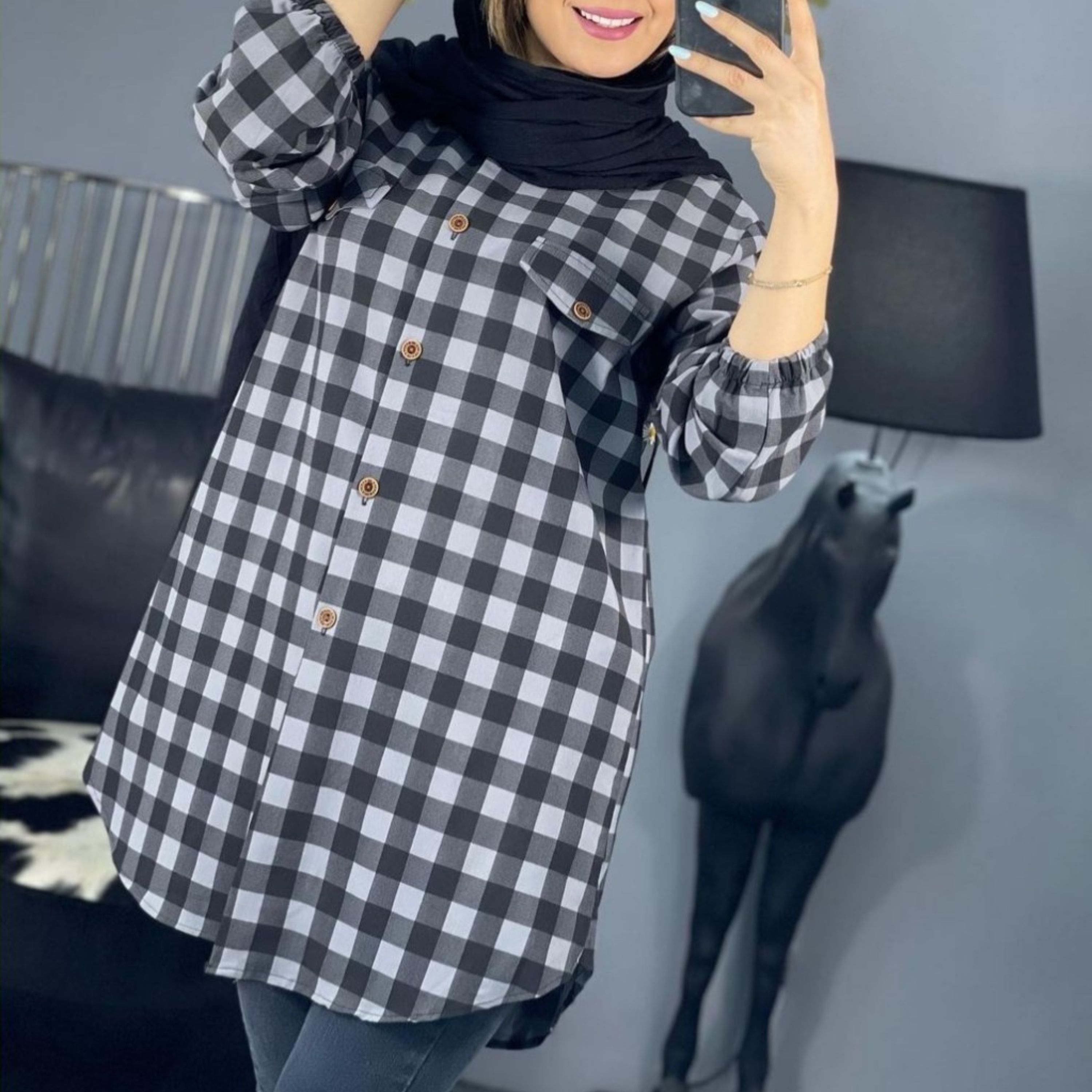 مانتو چهار خونه تنخور عالی