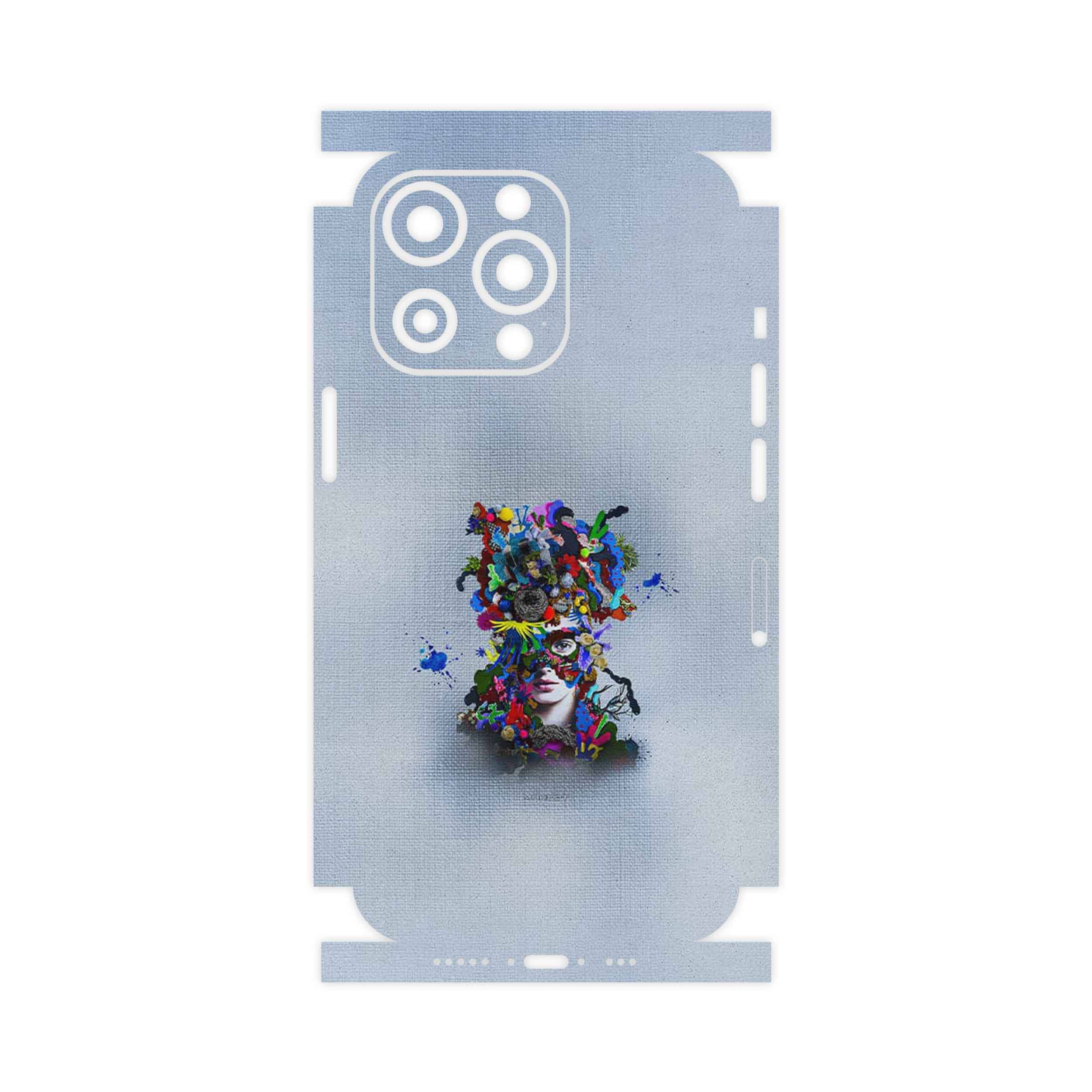 برچسب پوششی ماهوت مدل Collage of surreal Portrait of Women 4-FullSkin مناسب برای گوشی موبایل اپل iphone 13 Pro