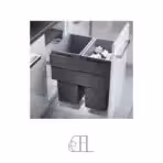سطل چند منظوره توکار ریل از کف هایلو ( Hailo ) جهت یونیت عرض 450mm