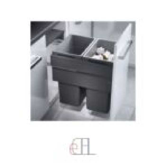 سطل چند منظوره توکار ریل از کف هایلو ( Hailo ) جهت یونیت عرض 450mm