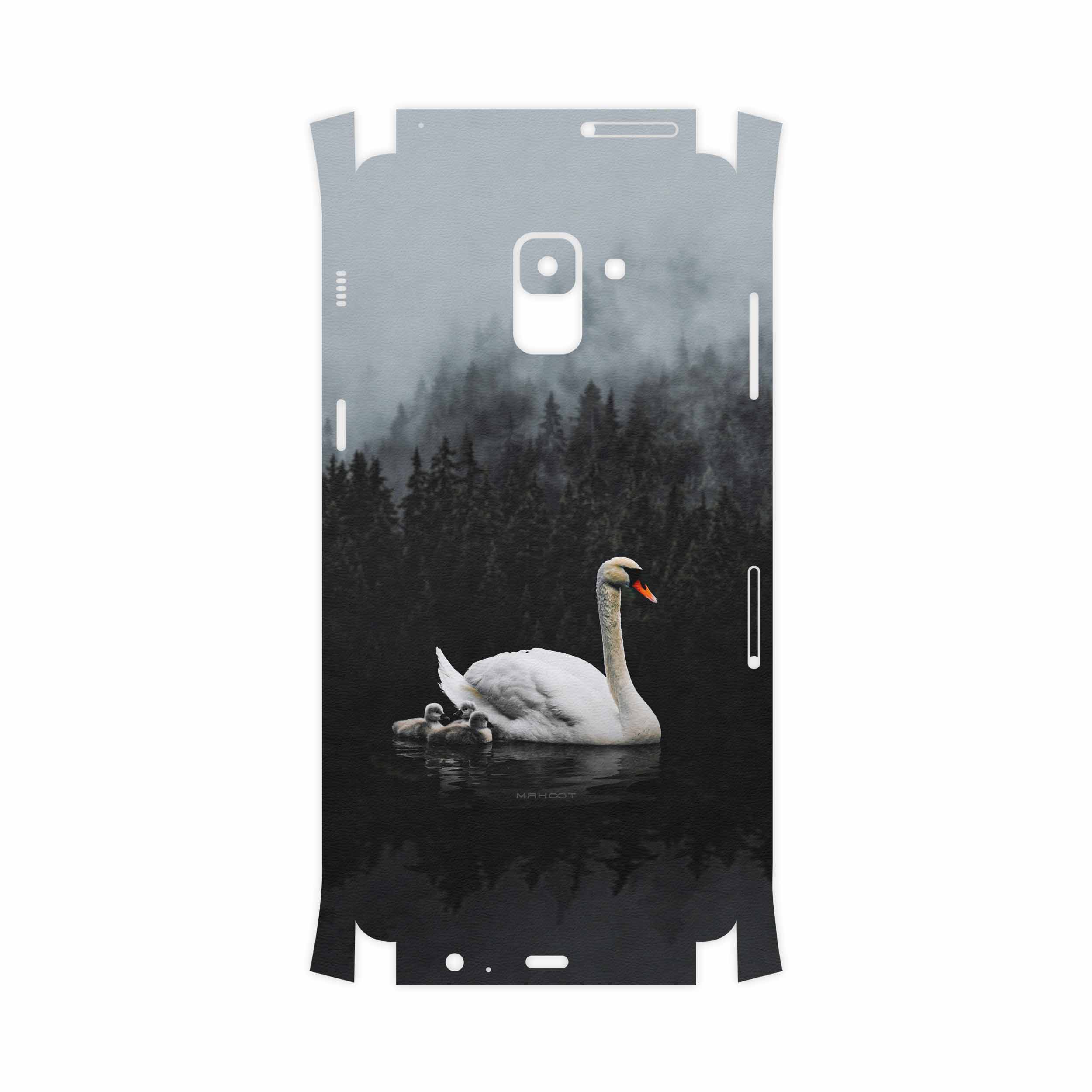برچسب پوششی ماهوت مدل Swan Lake-FullSkin مناسب برای گوشی موبایل سامسونگ Galaxy A8 Plus 2018