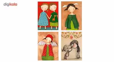 تابلوی مگنتی گالری نفیس کد NG03 مجموعه 4 عددی