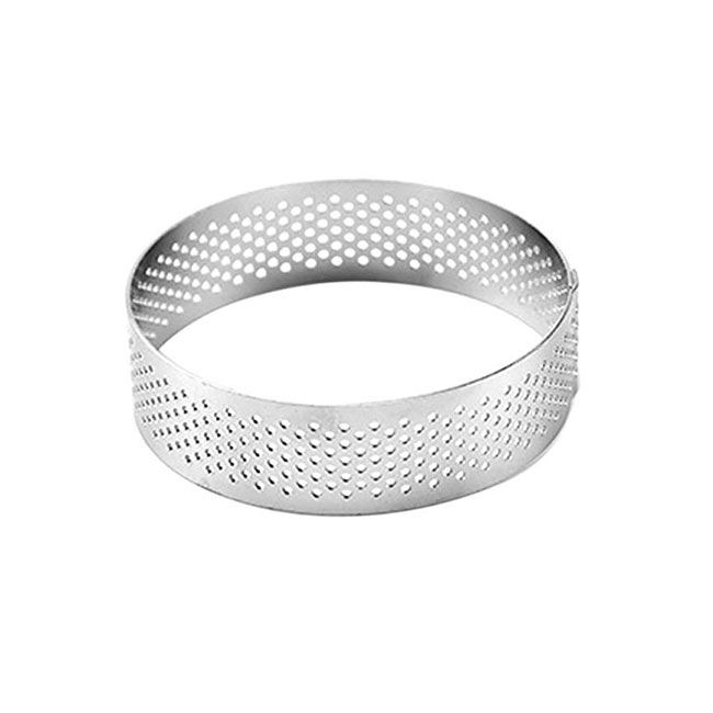 رینگ گرد استیل تارت سوراخ دار