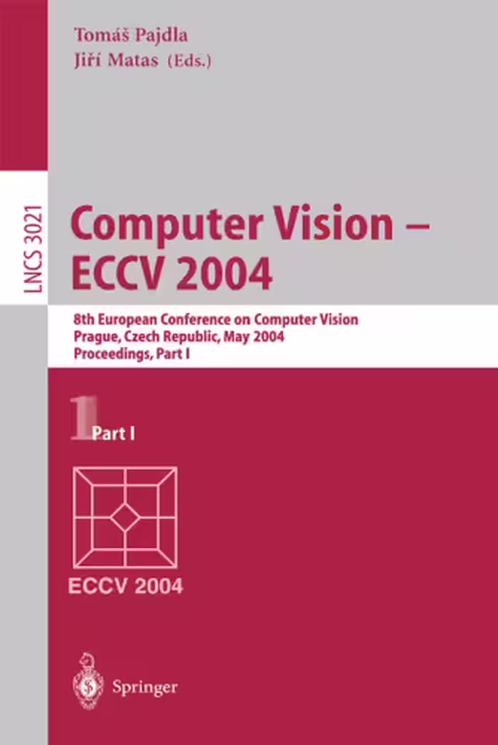 خرید و دانلود نسخه کامل کتاب Computer Vision - ECCV 2004: 8th European Conference on Computer Vision, Prague, Czech Republic, May 11-14, 2004. Proceedings, Part I
