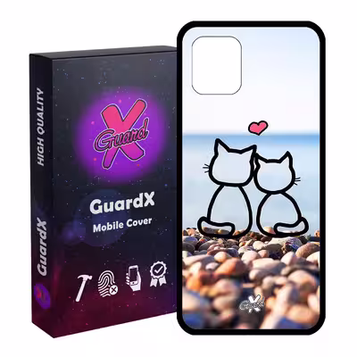 کاور گارد ایکس طرح گربه مدل Glass10016 مناسب برای گوشی موبایل سامسونگ Galaxy Note 10 Lite