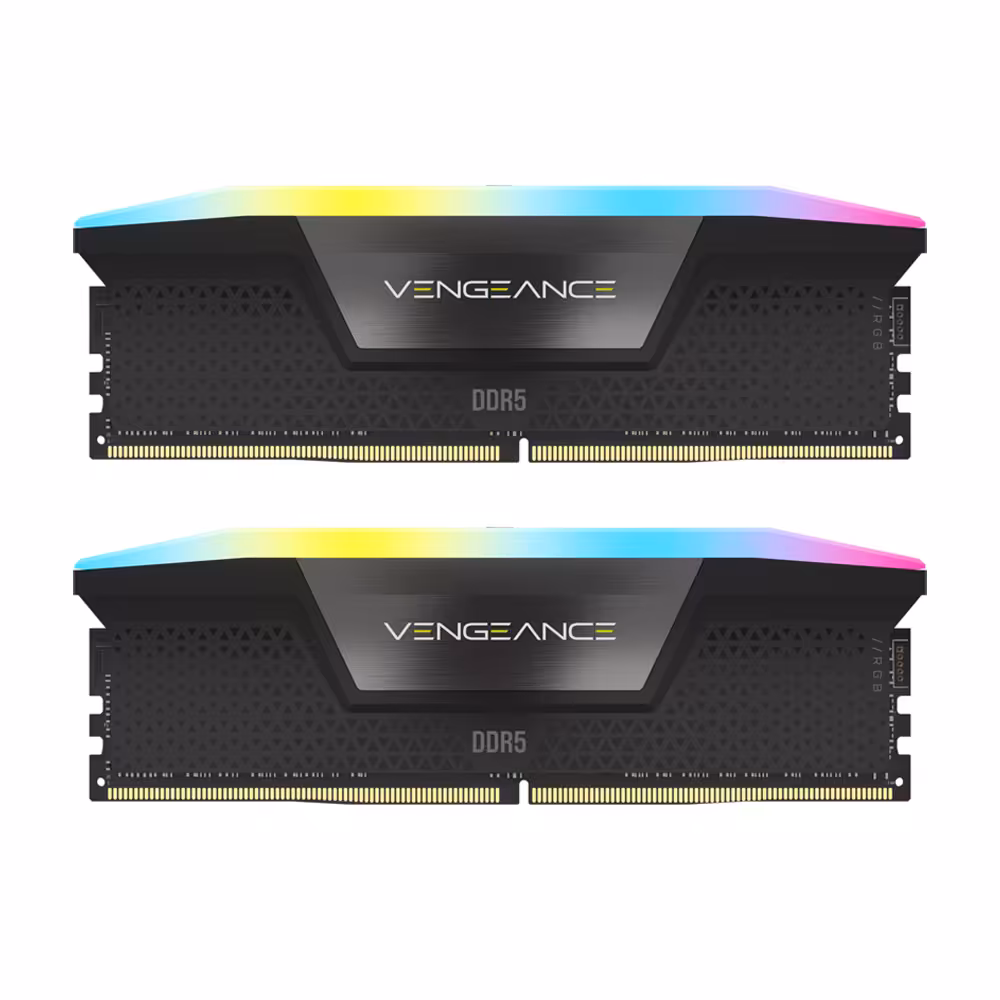 رم دسکتاپ DDR5 دو کاناله 5600 مگاهرتز CL36 کورسیر مدل VENGEANCE RGB ظرفیت 32 گیگابایت