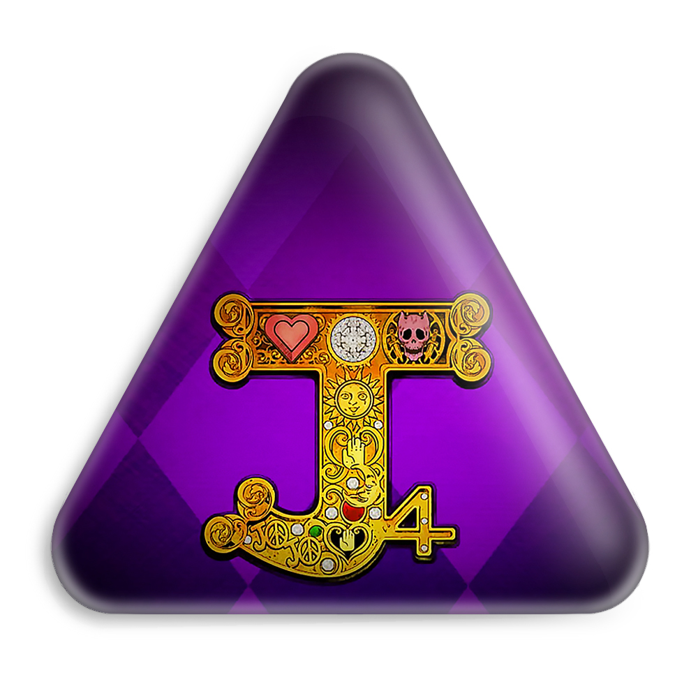 پیکسل خندالو طرح جوجو انیمه جوجو Jojo مدل مثلثی کد 11504