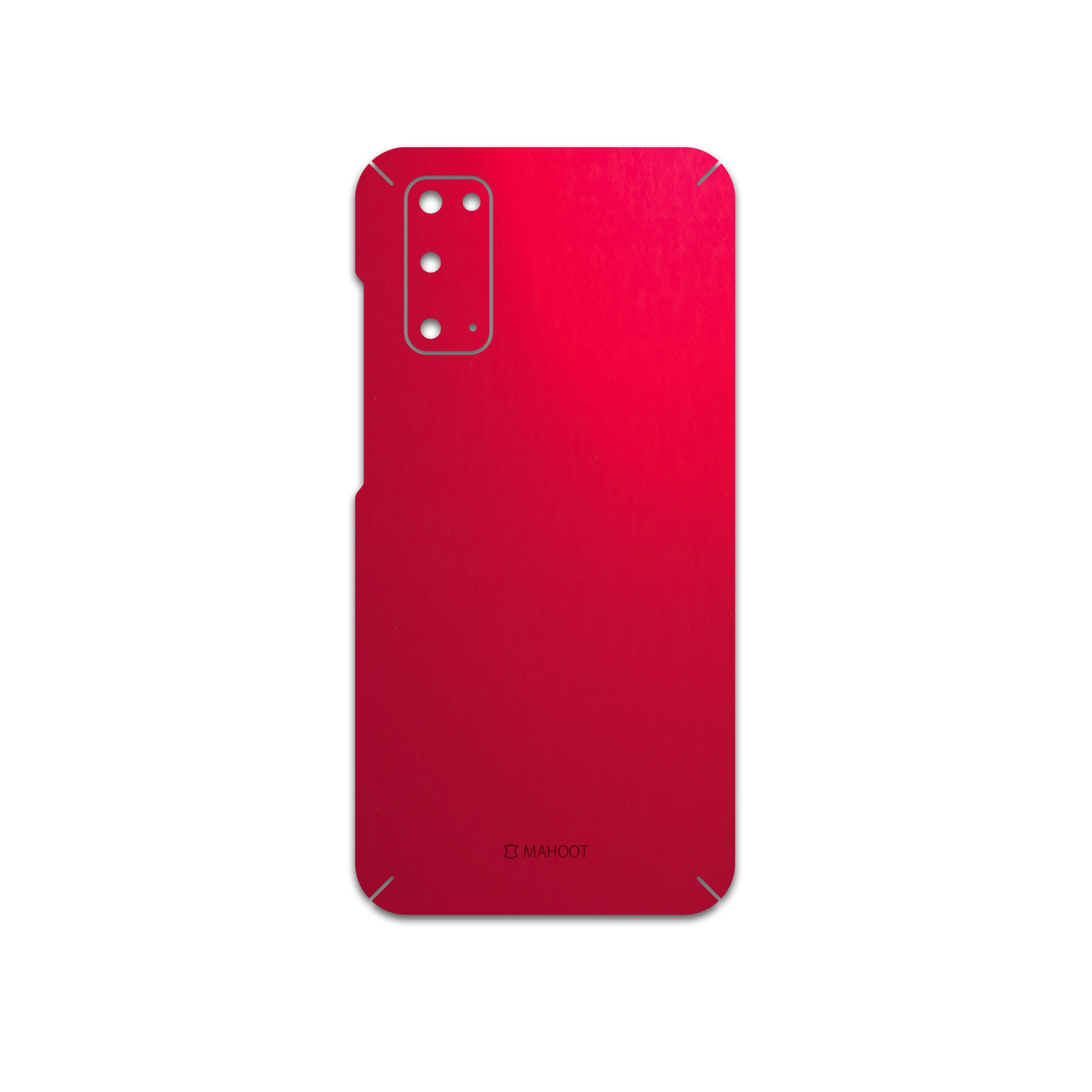 برچسب پوششی ماهوت مدل Matte-Warm-Red مناسب برای گوشی موبایل سامسونگ Galaxy S20