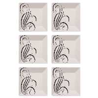 بشقاب خورش خوری آکسفورد کد EL-003 بسته 6 عددی