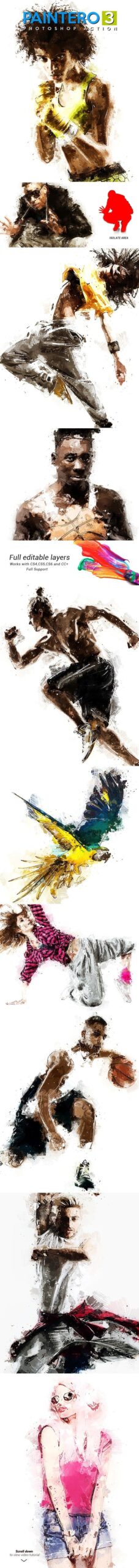 دانلود اکشن فوتوشاپ Paintero 3