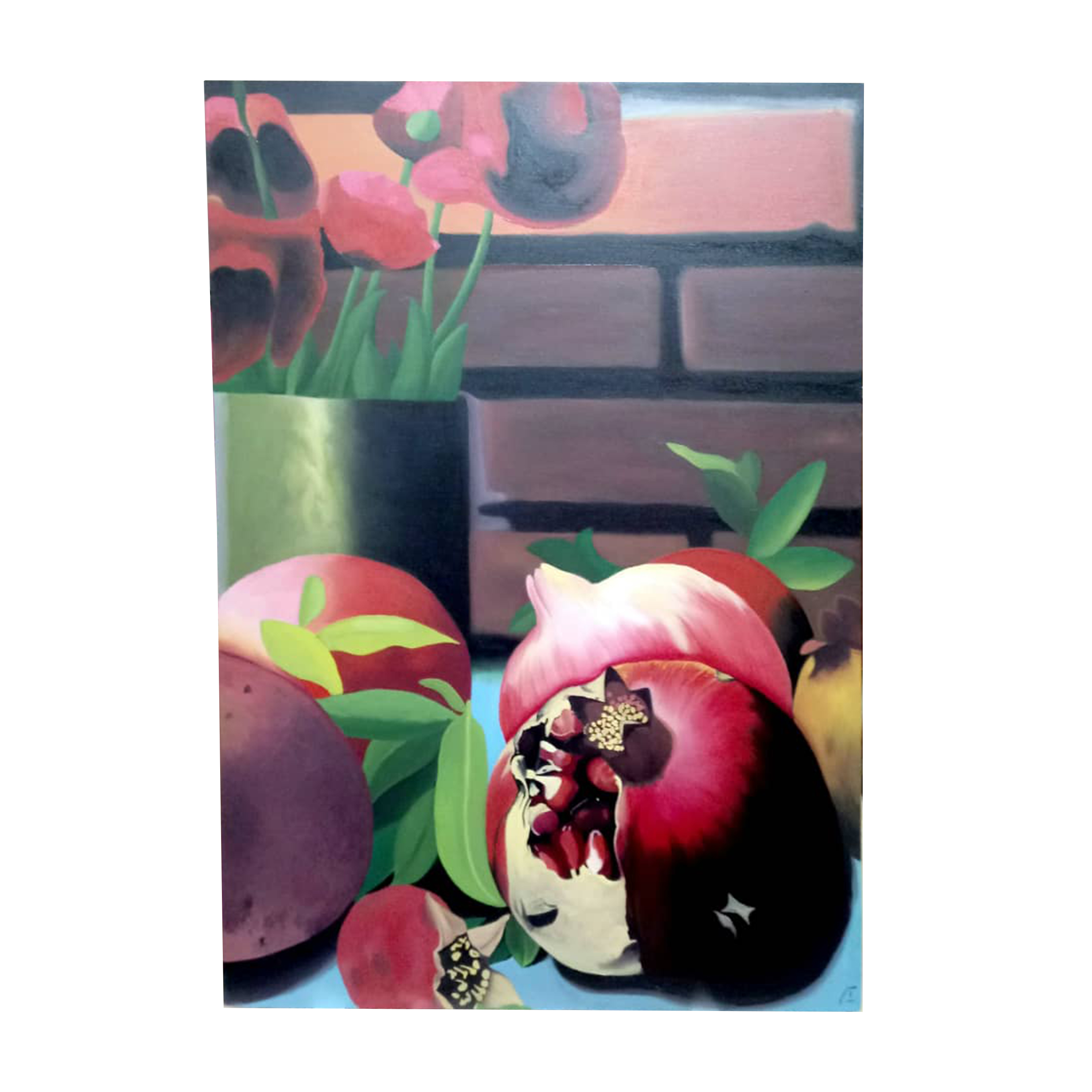 تابلو رنگ روغن مدل انار