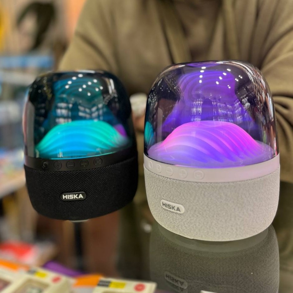 اسپیکر هیسکا Hiska با کیفیت عالی طرح هارمن کاردن و نورپردازی جذاب مناسب دورهمی و مهمانی 