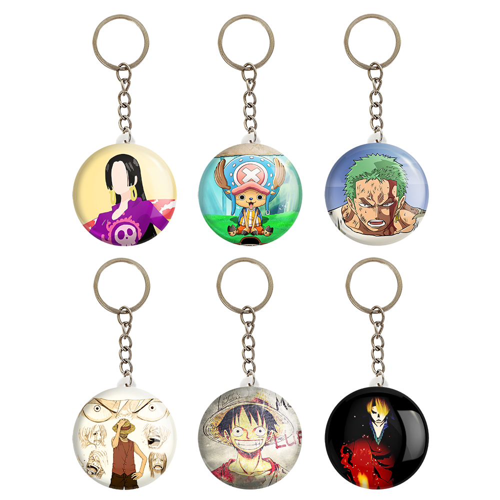 جاکلیدی خندالو مدل انیمه وان پیس One Piece کد 942A مجموعه 6 عددی