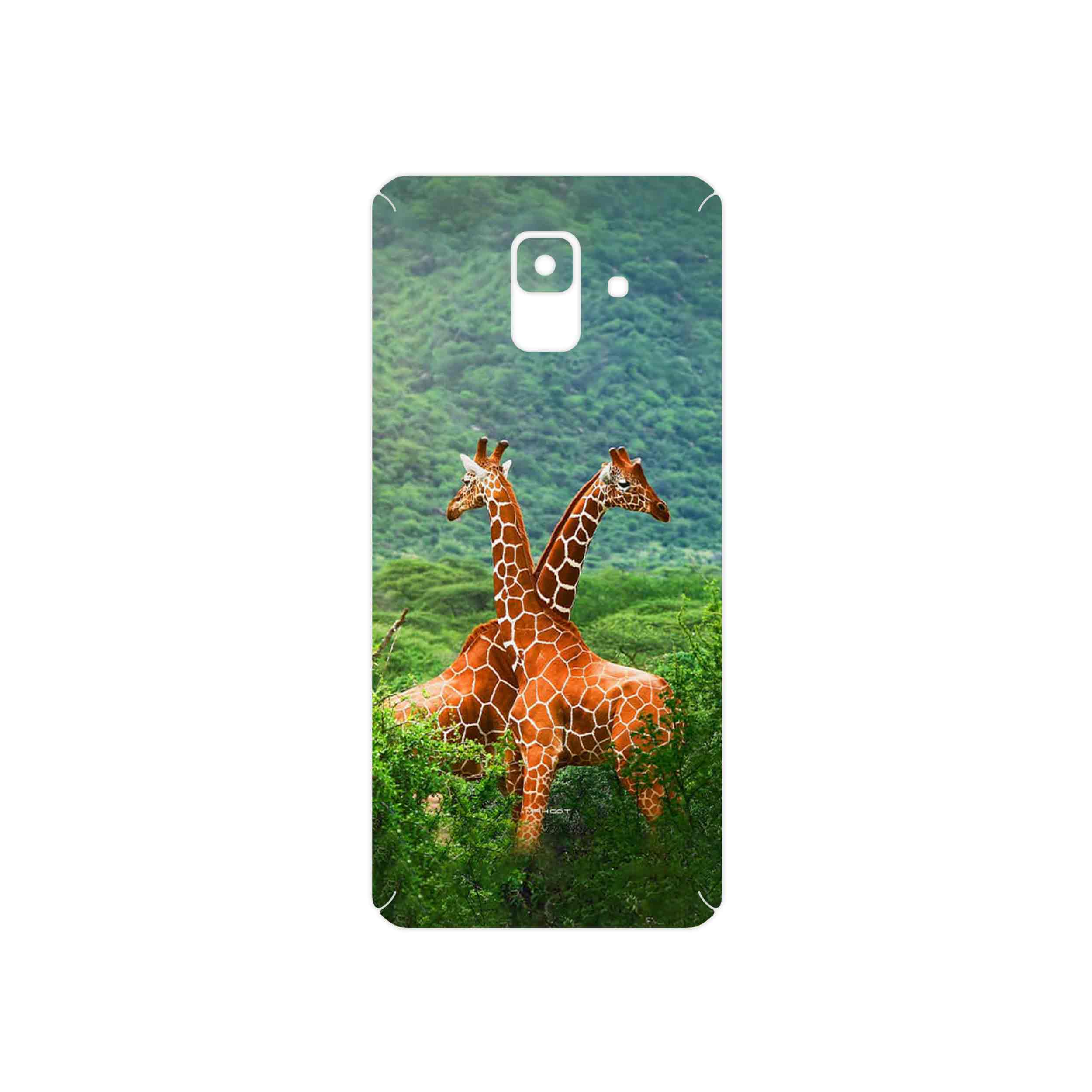 برچسب پوششی ماهوت مدل Giraffe مناسب برای گوشی موبایل سامسونگ Galaxy A6 2018