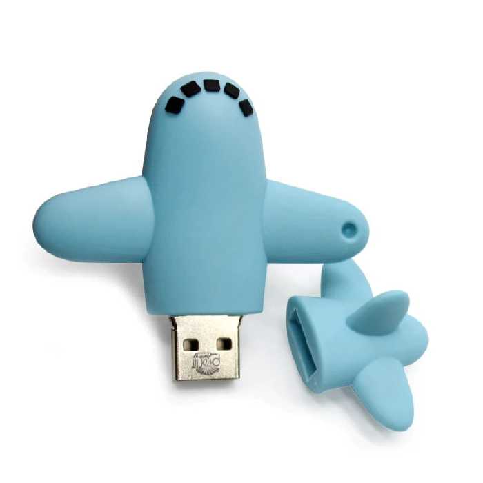  فلش مموری پرلیت یو اس بی طرح هواپیما کد W-70 ظرفیت 128 گیگابایت