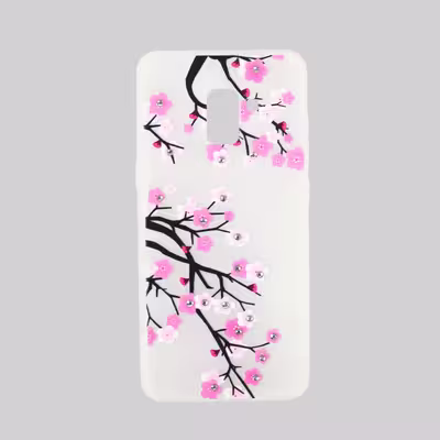 کاور فشن کیس مدل شکوفه کد 01 مناسب برای گوشی موبایل سامسونگ Galaxy A8 Plus /A730