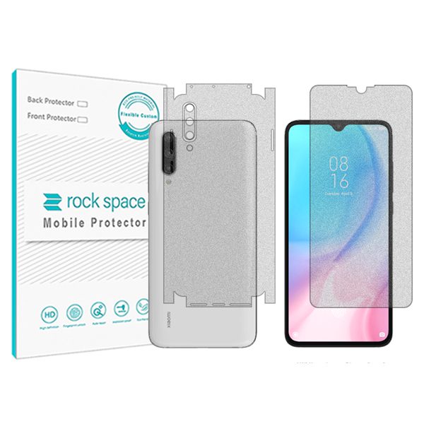 گلس صفحه نمایش و پشت گوشی شیائومی Mi 9 Lite مدل نانو هیدروژل گیمینگ برند راک اسپیس کد MS