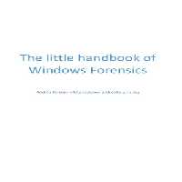 خرید و دانلود نسخه کامل کتاب The Little Handbook of Windows Forensics: Just Some Random Thoughts About Windows Forensics
