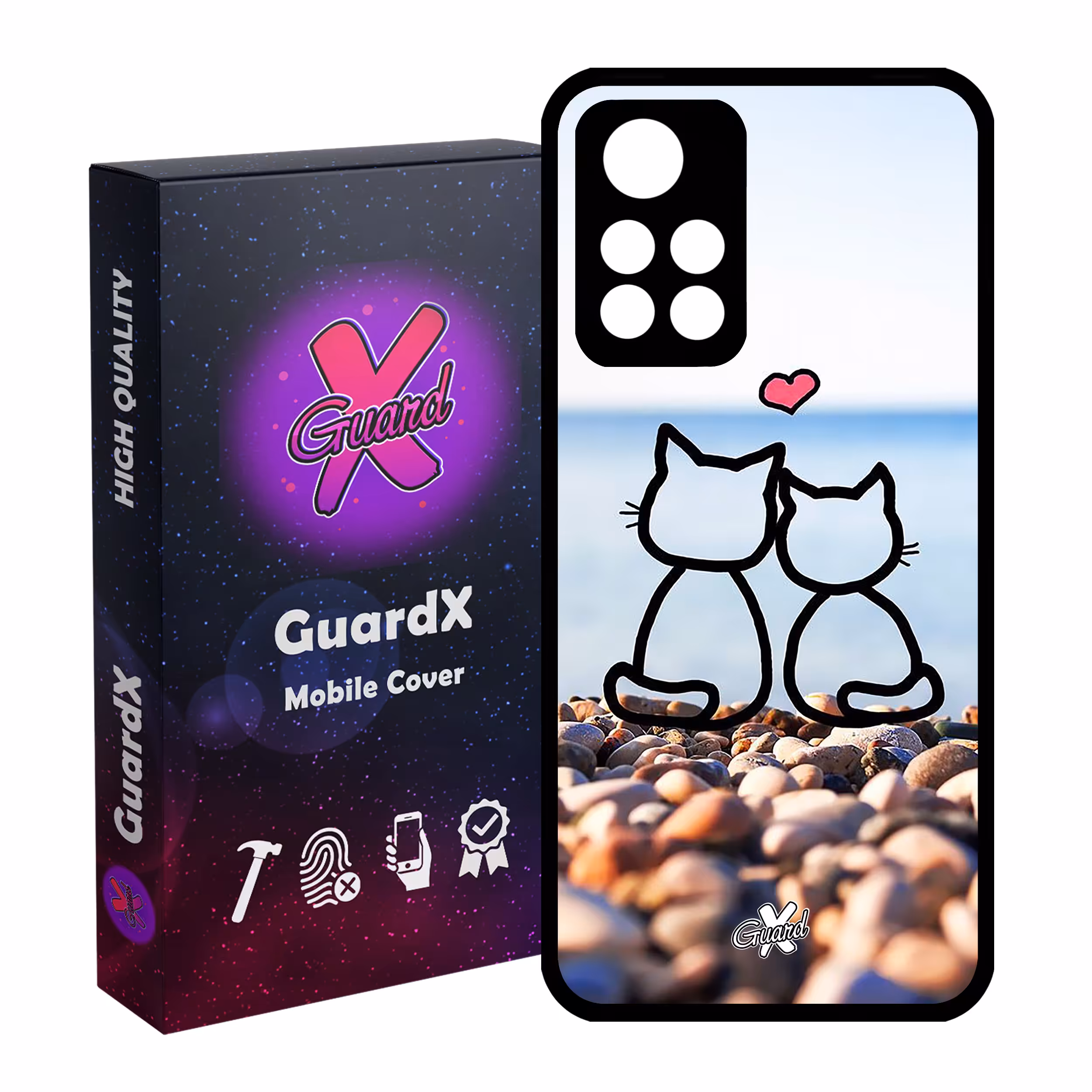 کاور گارد ایکس طرح Love مدل Glass10016 مناسب برای گوشی موبایل شیائومی Poco M4 Pro 5G/Redmi Note 11T 5G/Redmi Note 11S 5G