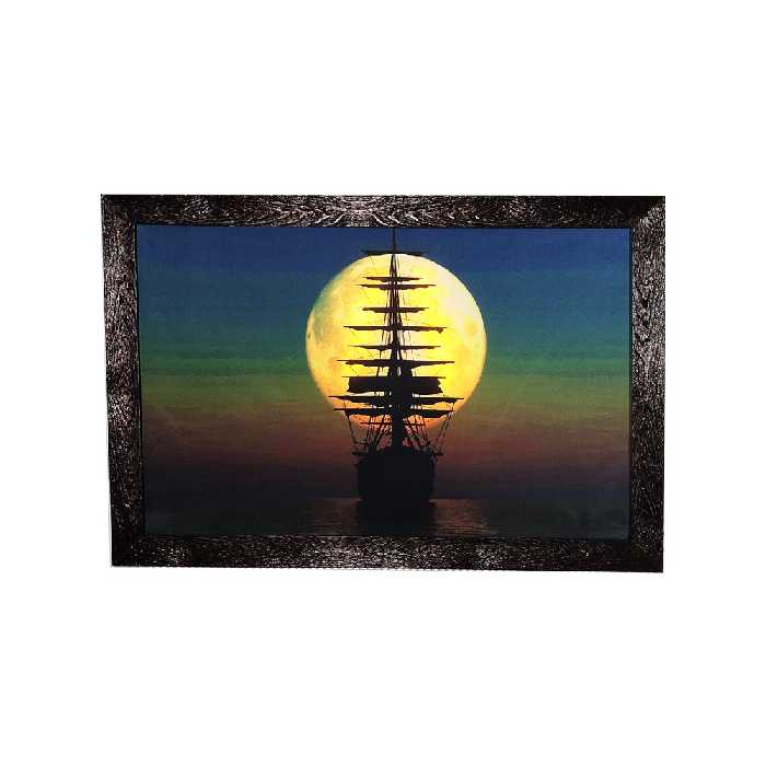 تابلو نوری مدل کشتی 2 کد F122