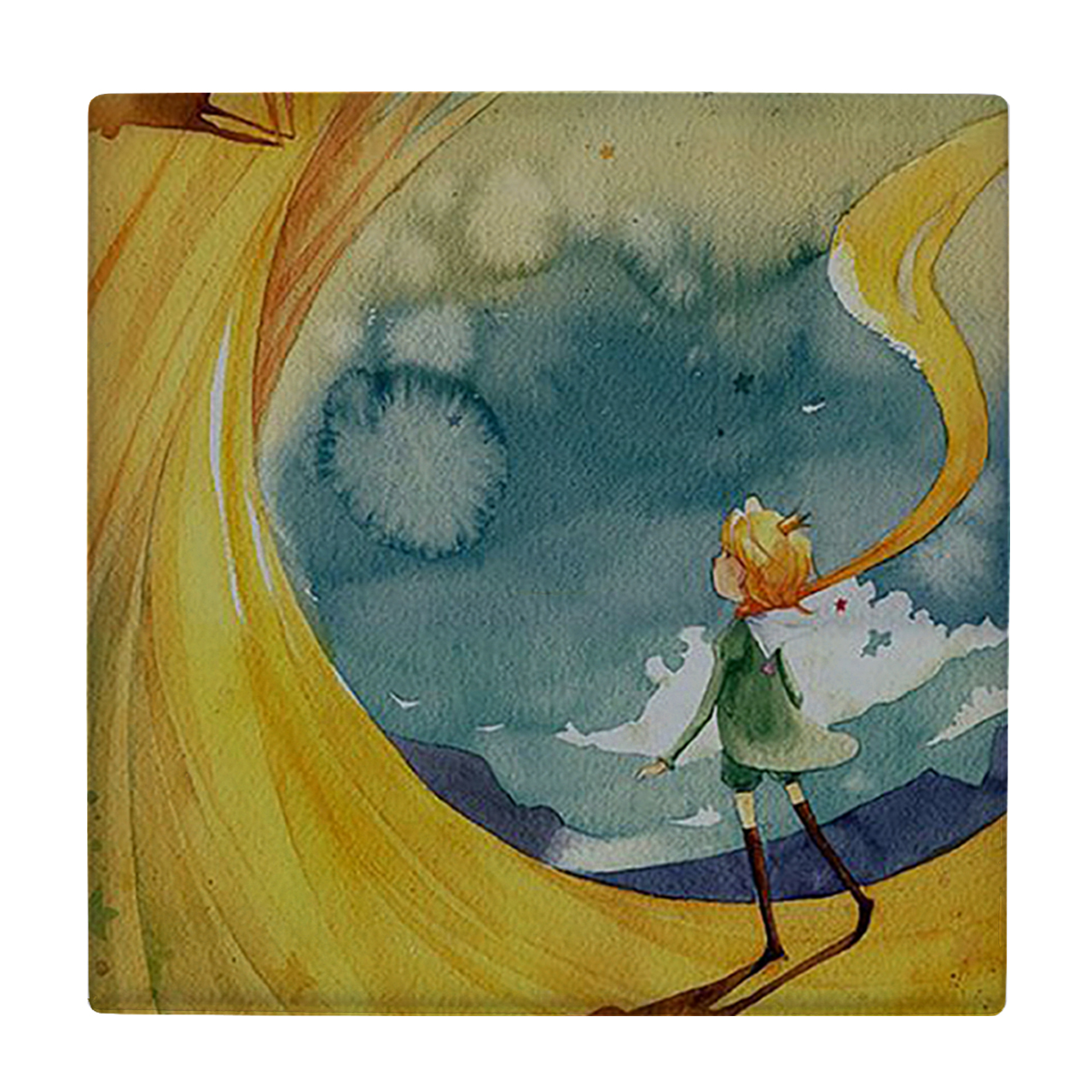 کاشی کارنیلا طرح شازده کوچولو مدل لوحی کد WKB885 