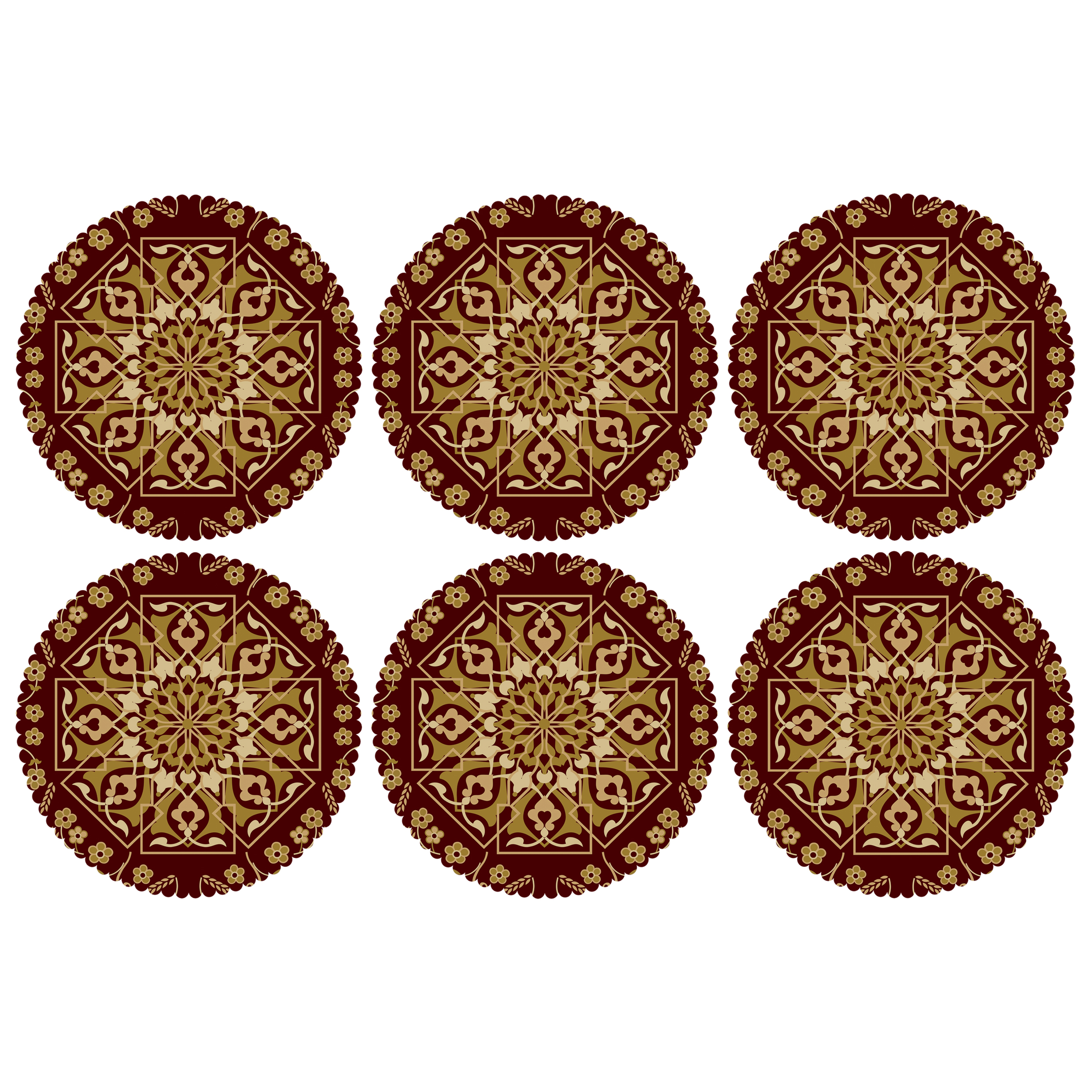 زیر لیوانی مدل C2-42452 بسته 6 عددی