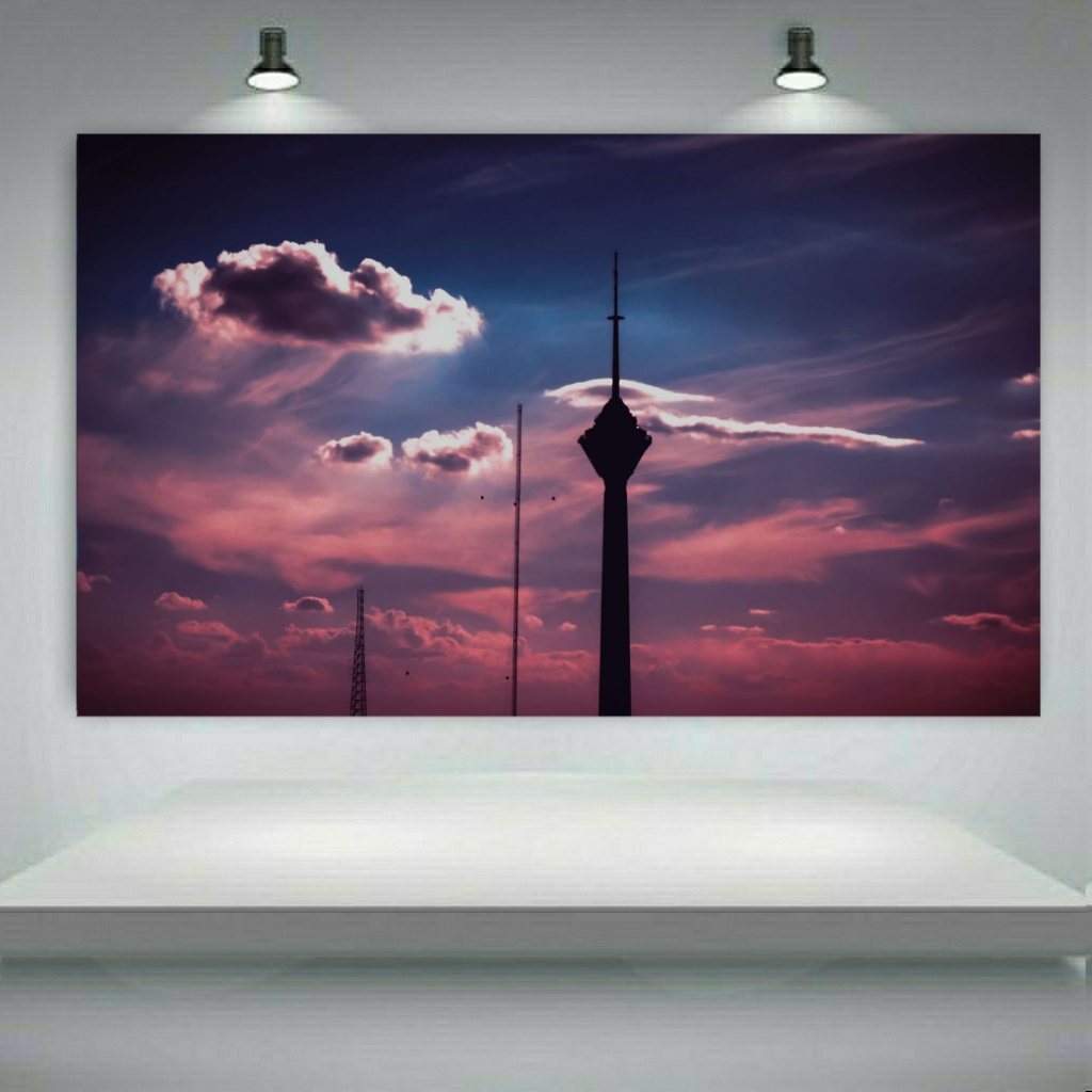 تابلو بوم طرح برج میلاد مدل SDB1109