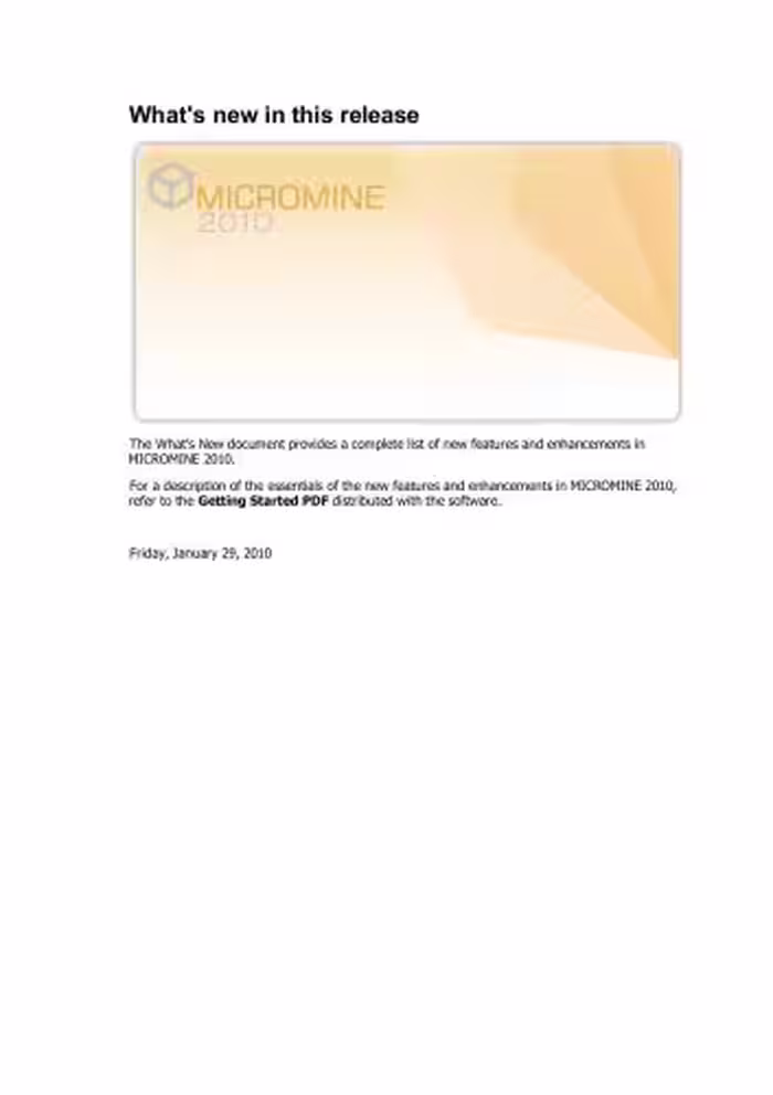 خرید و دانلود نسخه کامل کتاب Micromine. What's new