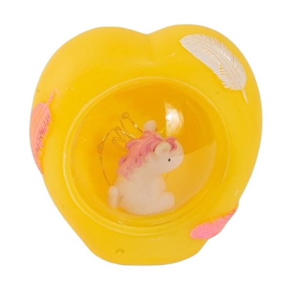 چراغ خواب کودک مدل اسب تک شاخ کوچک طرح قلب کد03