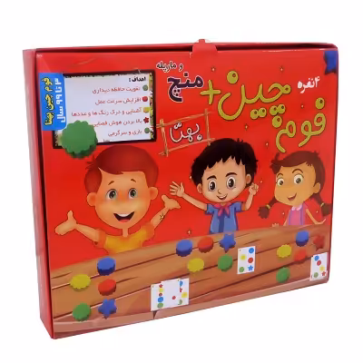 بسته بازی کارتی فوم چین   منچ و مارپله (باجعبه)