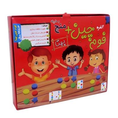 بسته بازی کارتی فوم چین منچ و مارپله (باجعبه)